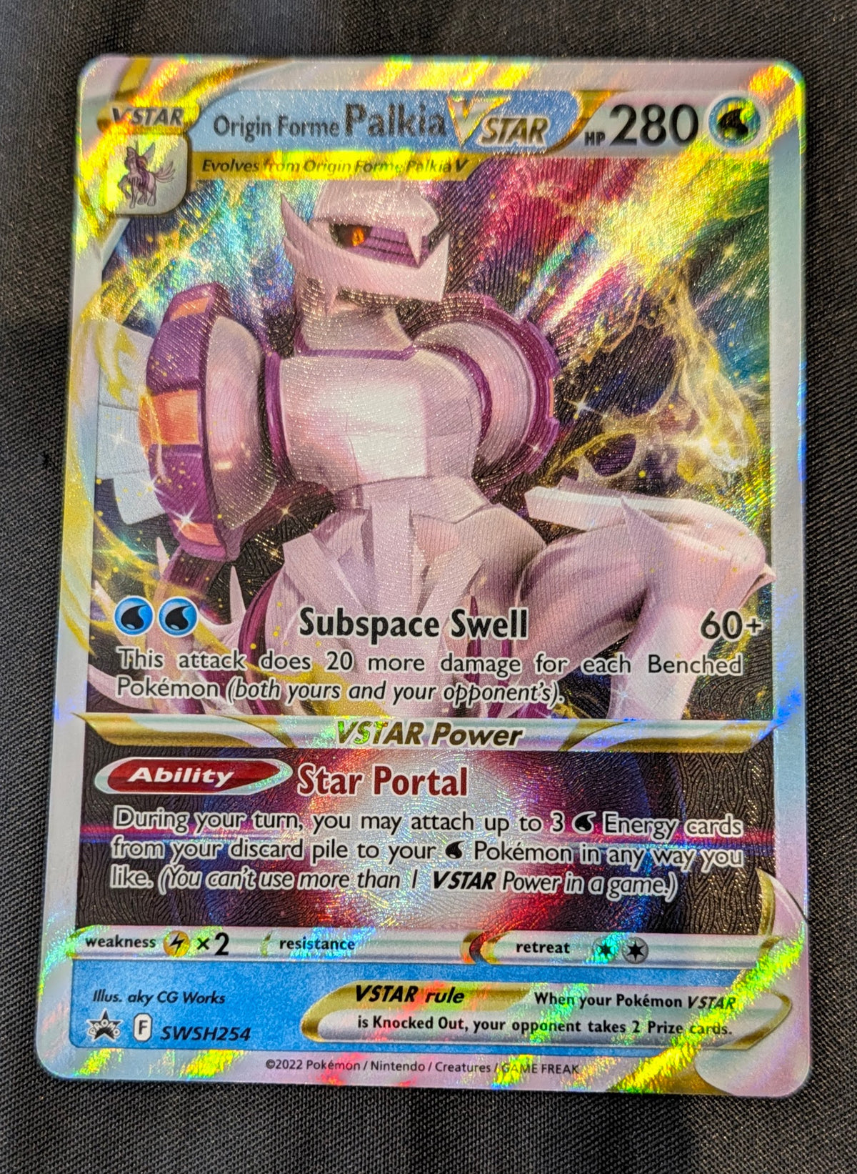 POKEMON SINGLES SWSH254 ORIGINE FORME PALKIA ENGLISH