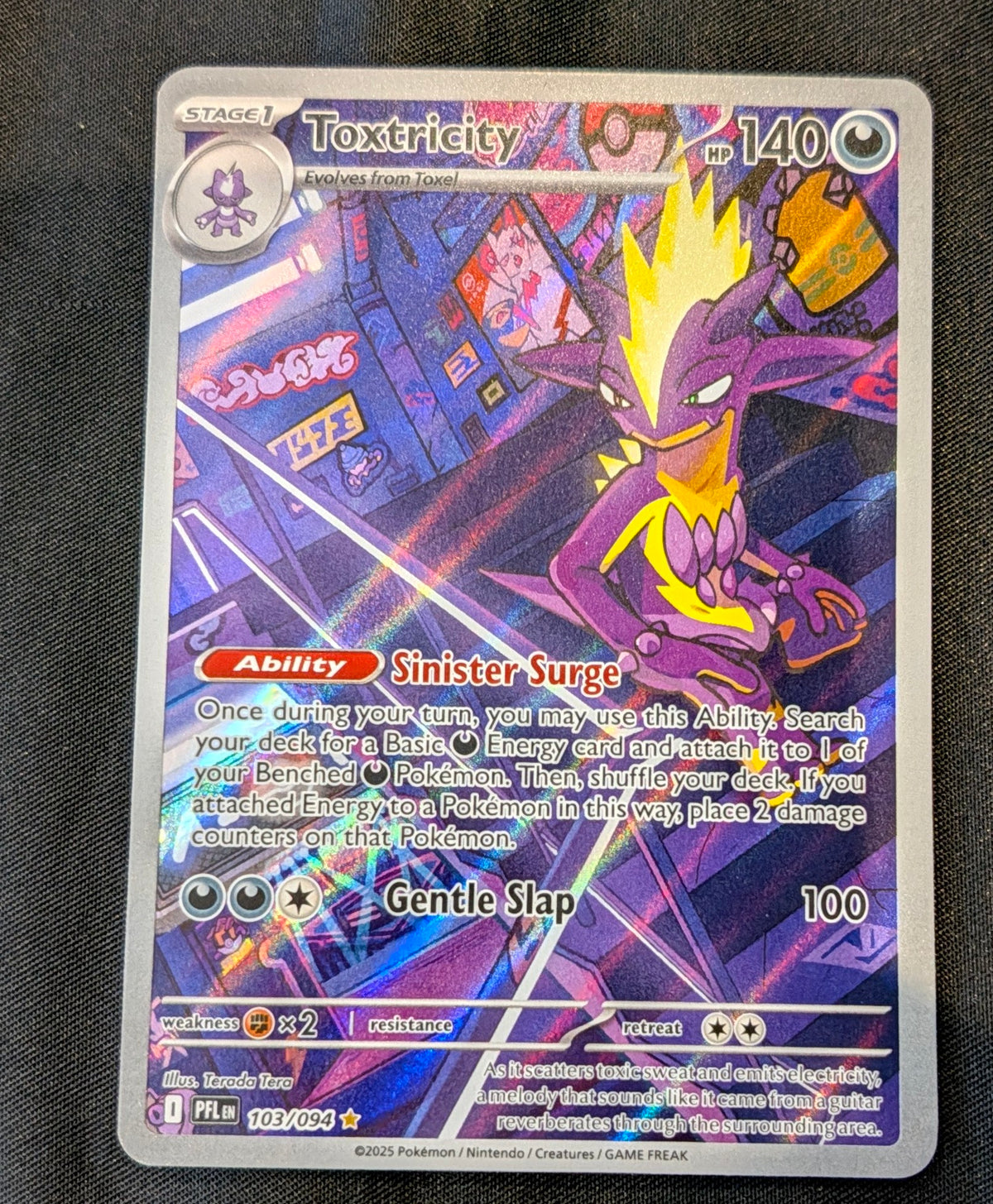 POKEMON SINGLES 103/094 TOXTRICITY ENGLISH
