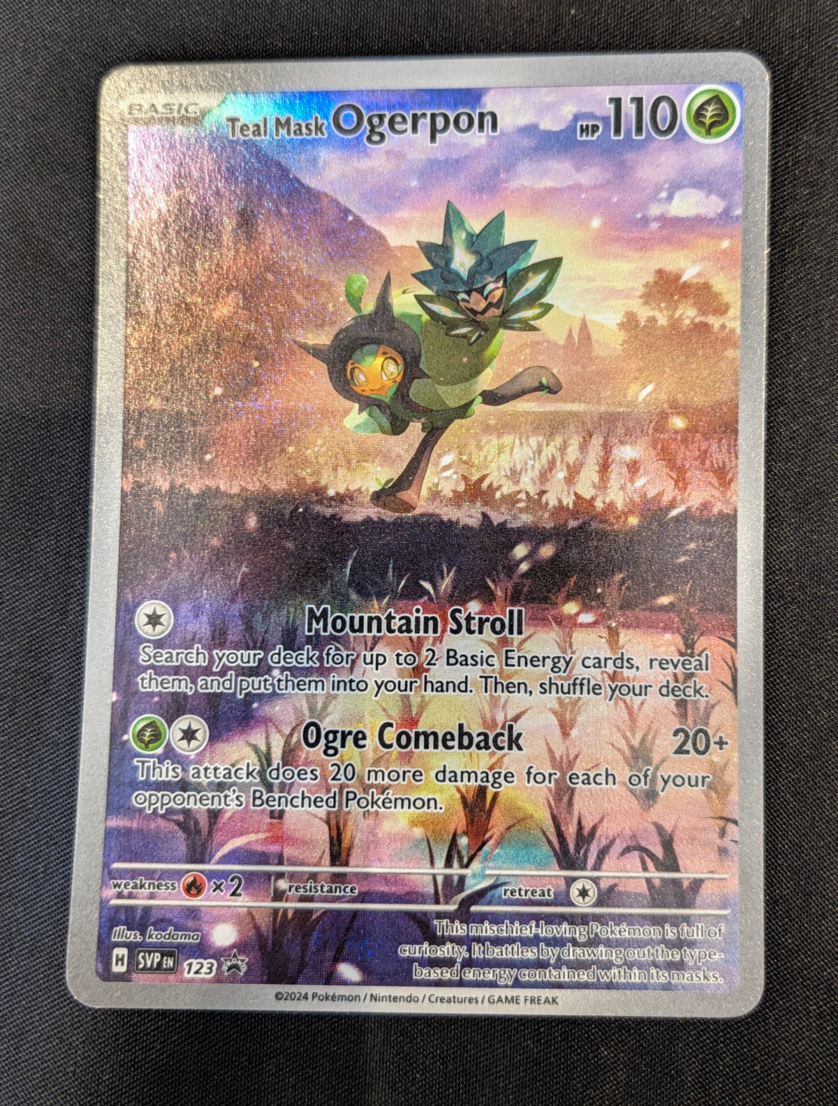 POKEMON SINGLES SVP123 TEAL MASK OGERPON ENGLISH