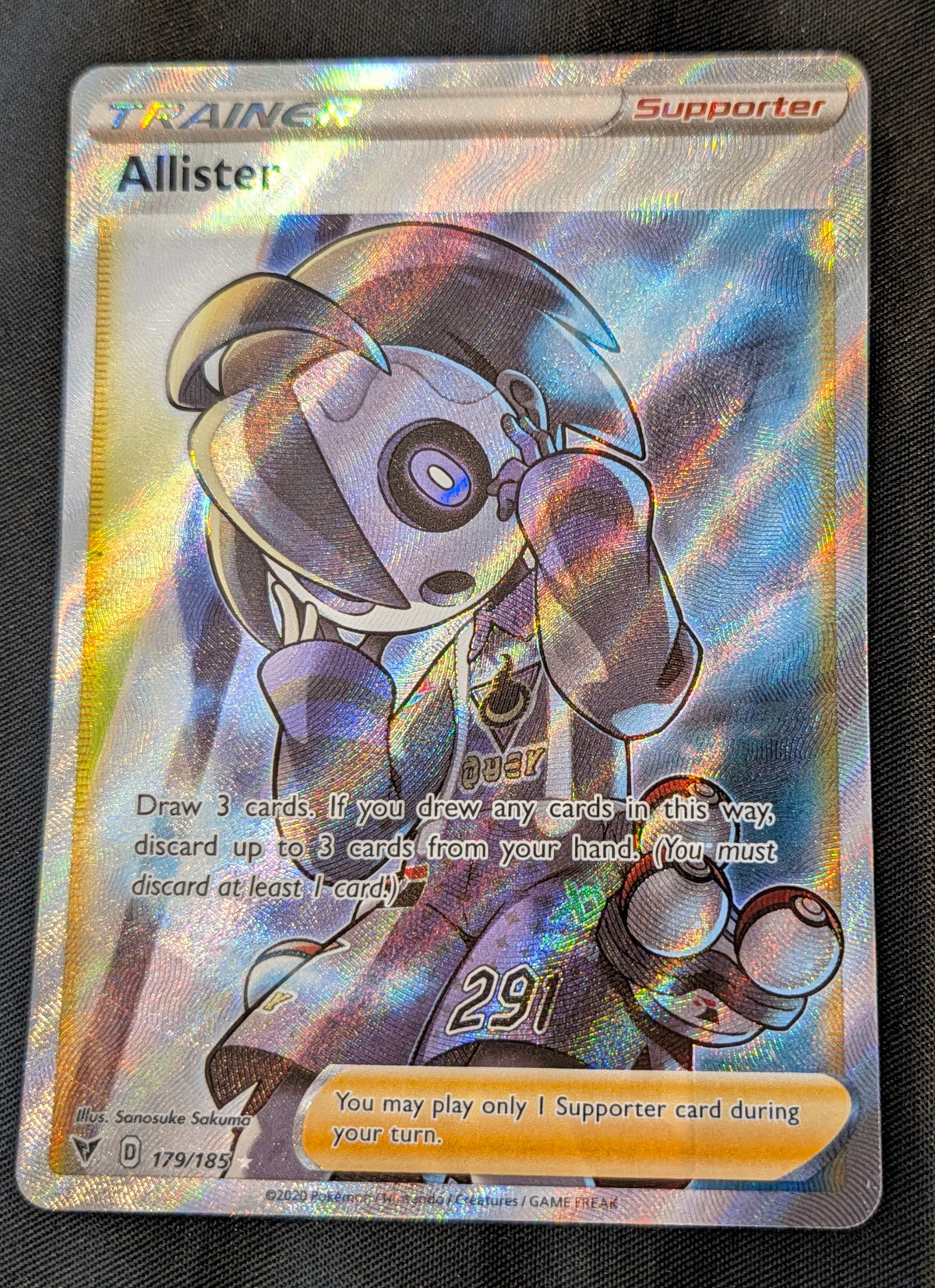 POKEMON SINGLES 179/185 ALLISTER ENGLISH
