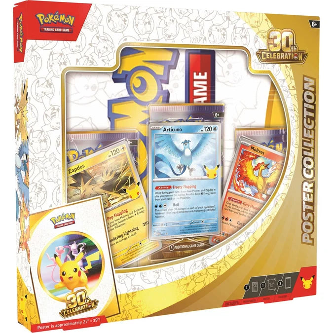 POKEMON 30TH ANNIVERSARY POSTER COLLECTION BOX
