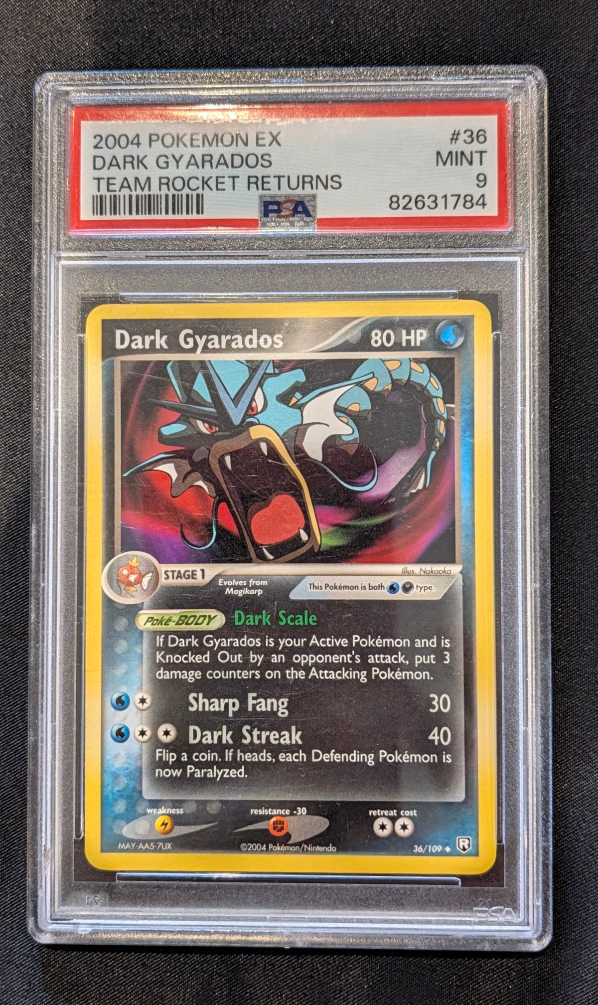 POKEMON 36/109 GYARADOS PSA 9