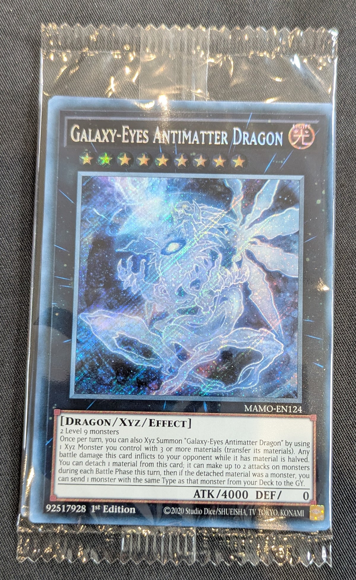 YU-GI-OH! ATK/4000 GALAXY-EYES ANTIMATTER DRAGON