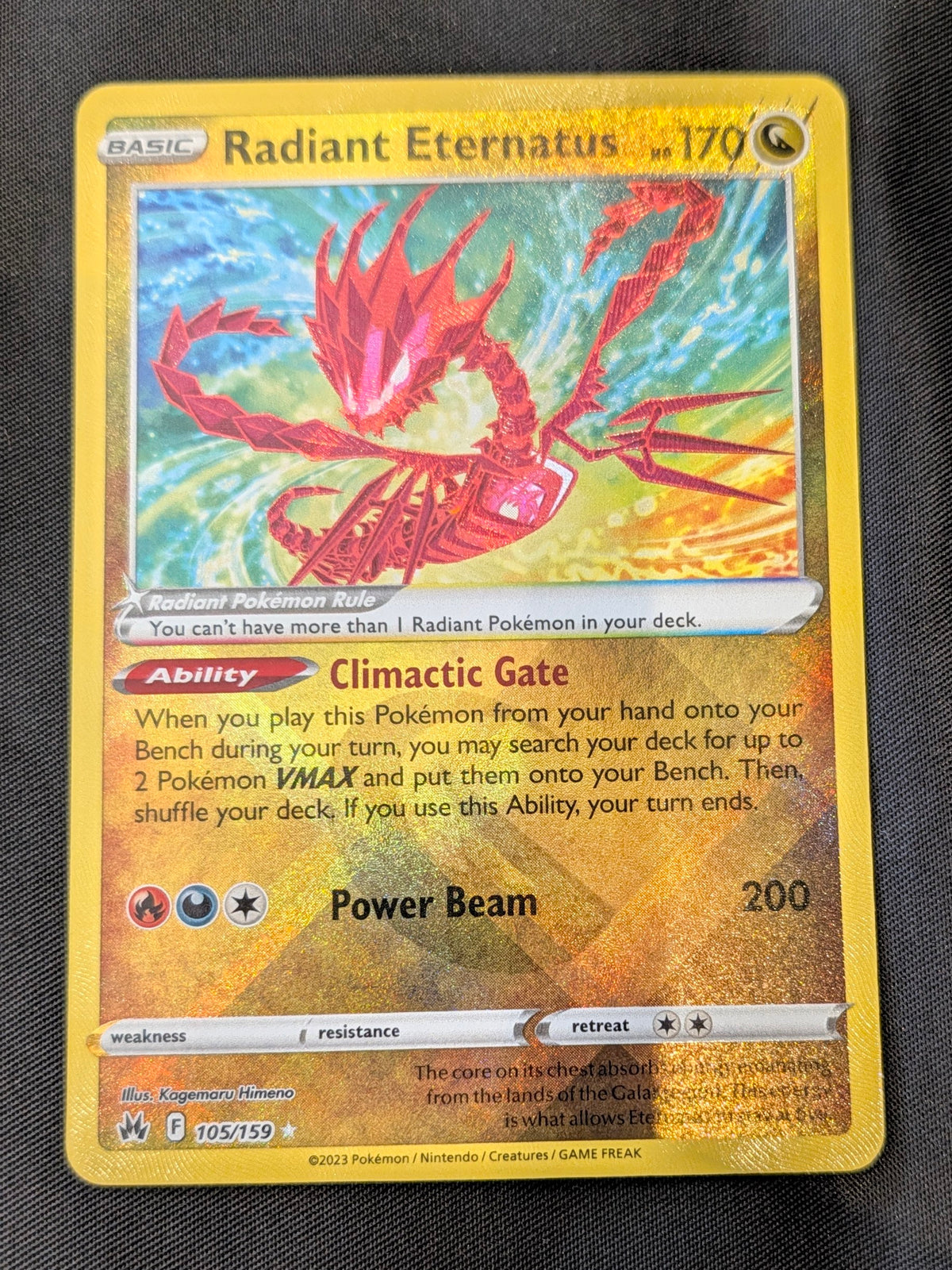 POKEMON SINGLES 105/159 RADIANT ETERNATUS ENGLISH