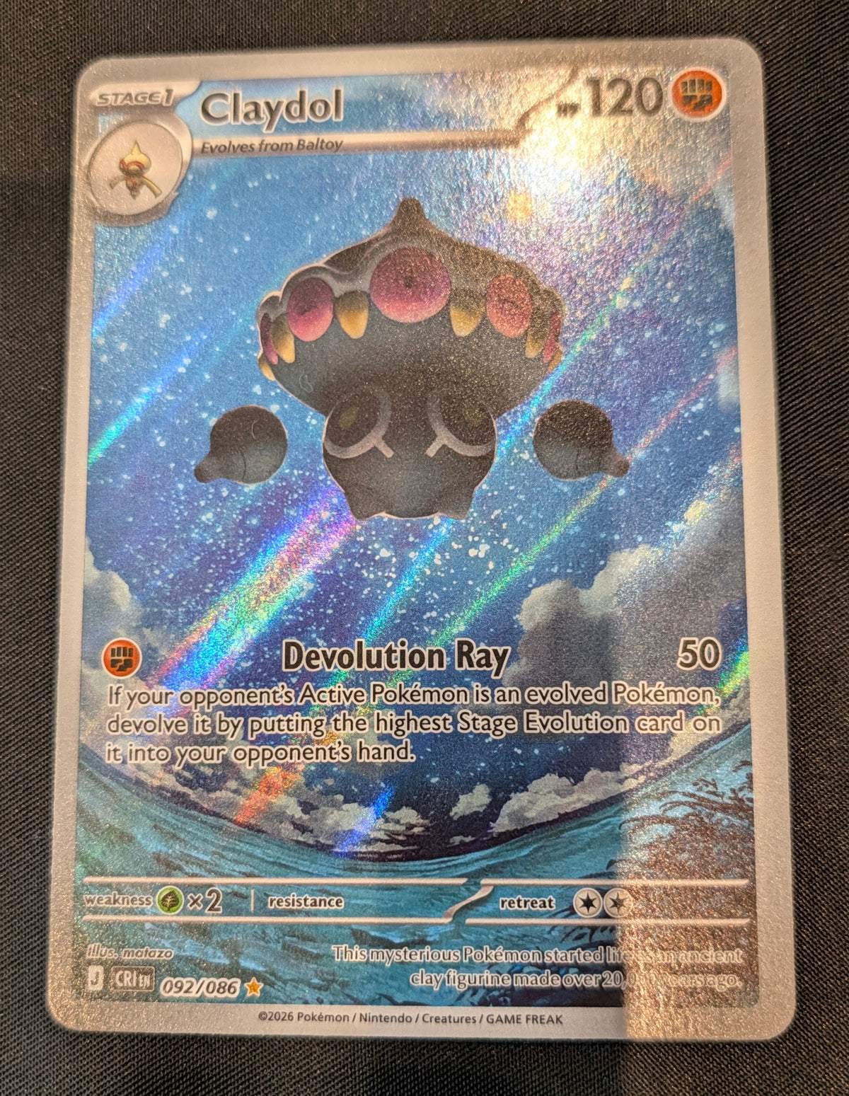 POKEMON SINGLES 092/086 CLAYDOL ENGLISH