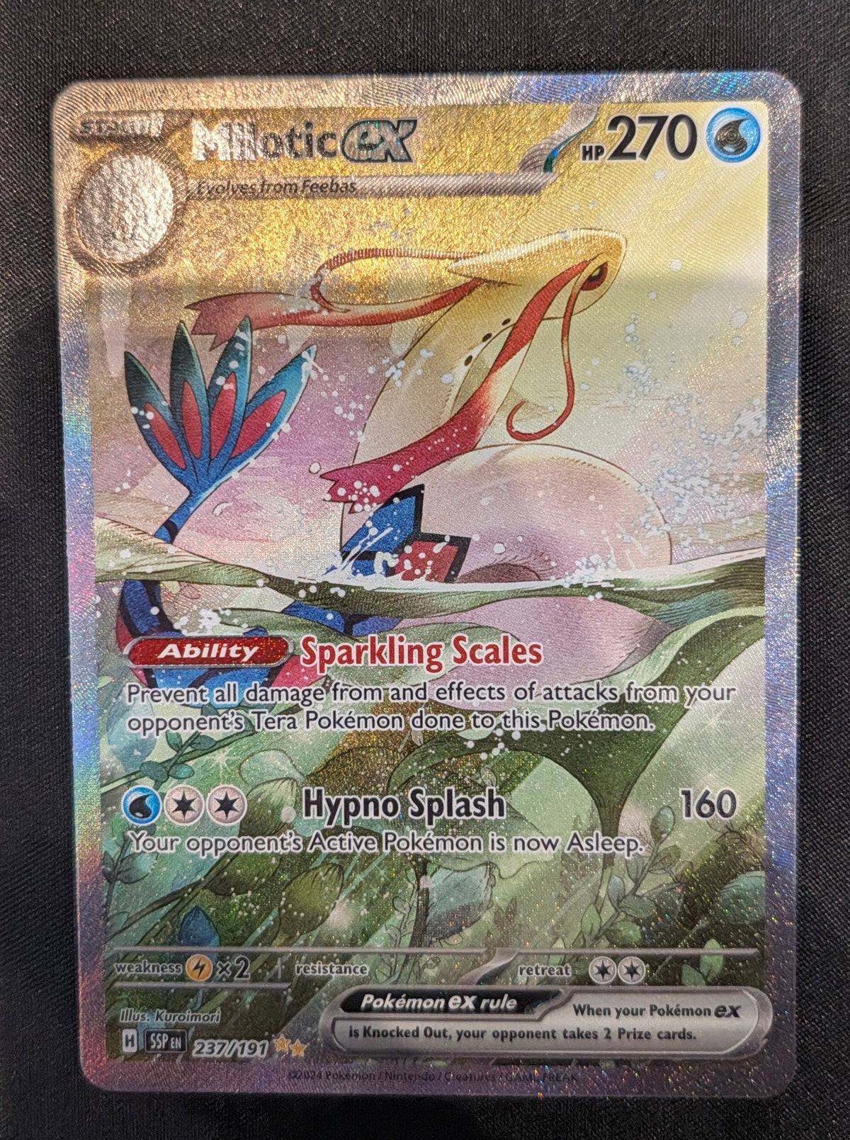 POKEMON SINGLE 237/191 MILOTIC EX ENGLISH