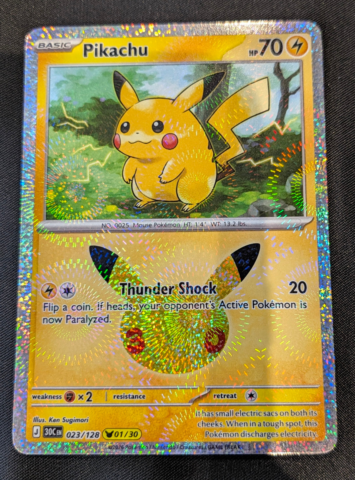 POKEMON SINGLES 023/128 PIKACHU ENGLISH