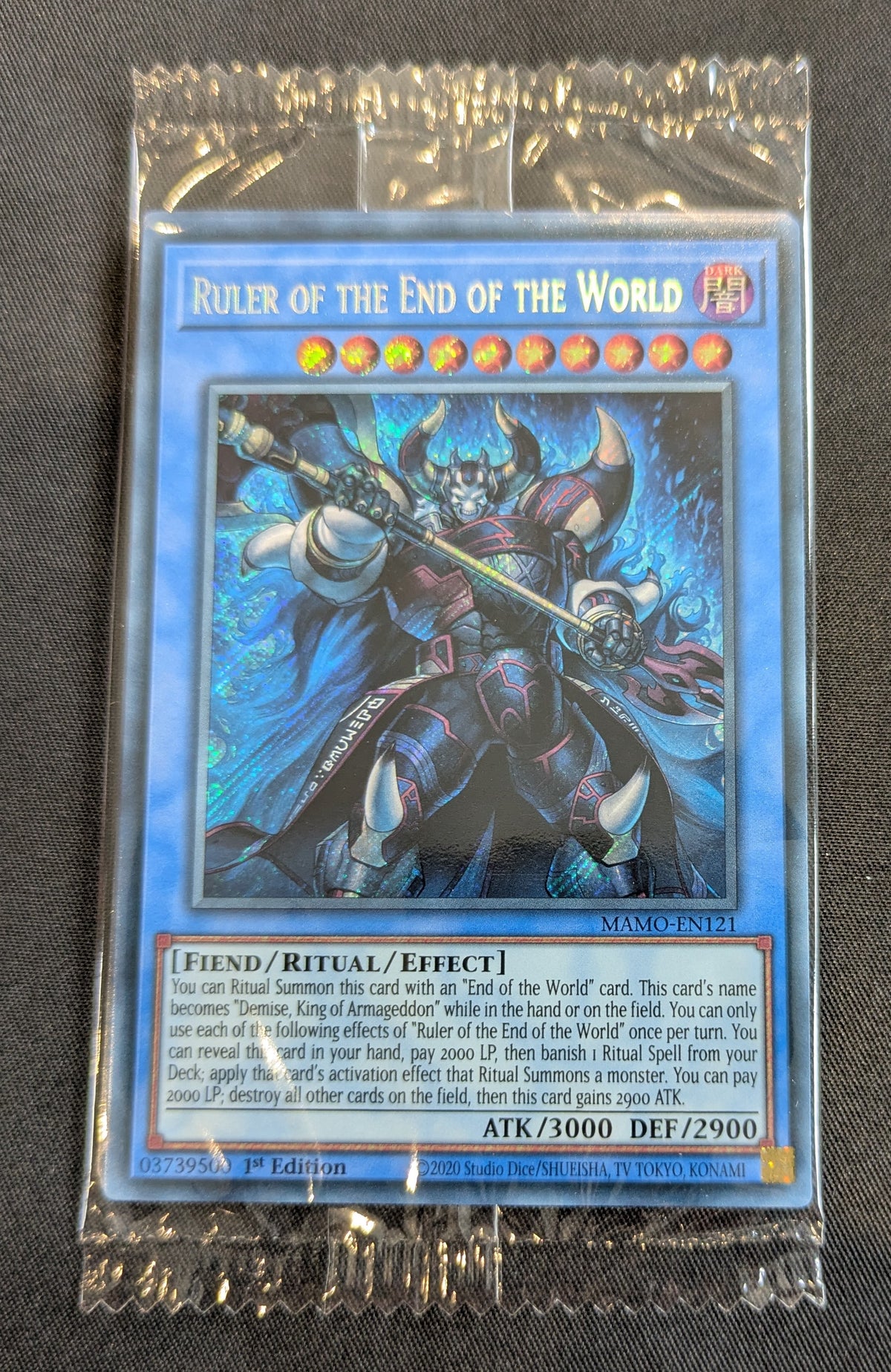YU-GI-OH! ATK/3000 RULER OF THE END OF THE WORLD