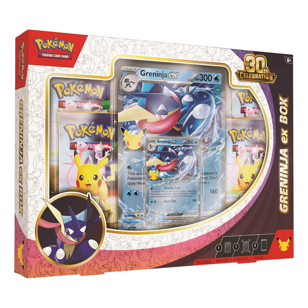 POKEMON 30TH ANNIVERSARY GRENINJA EX BOX