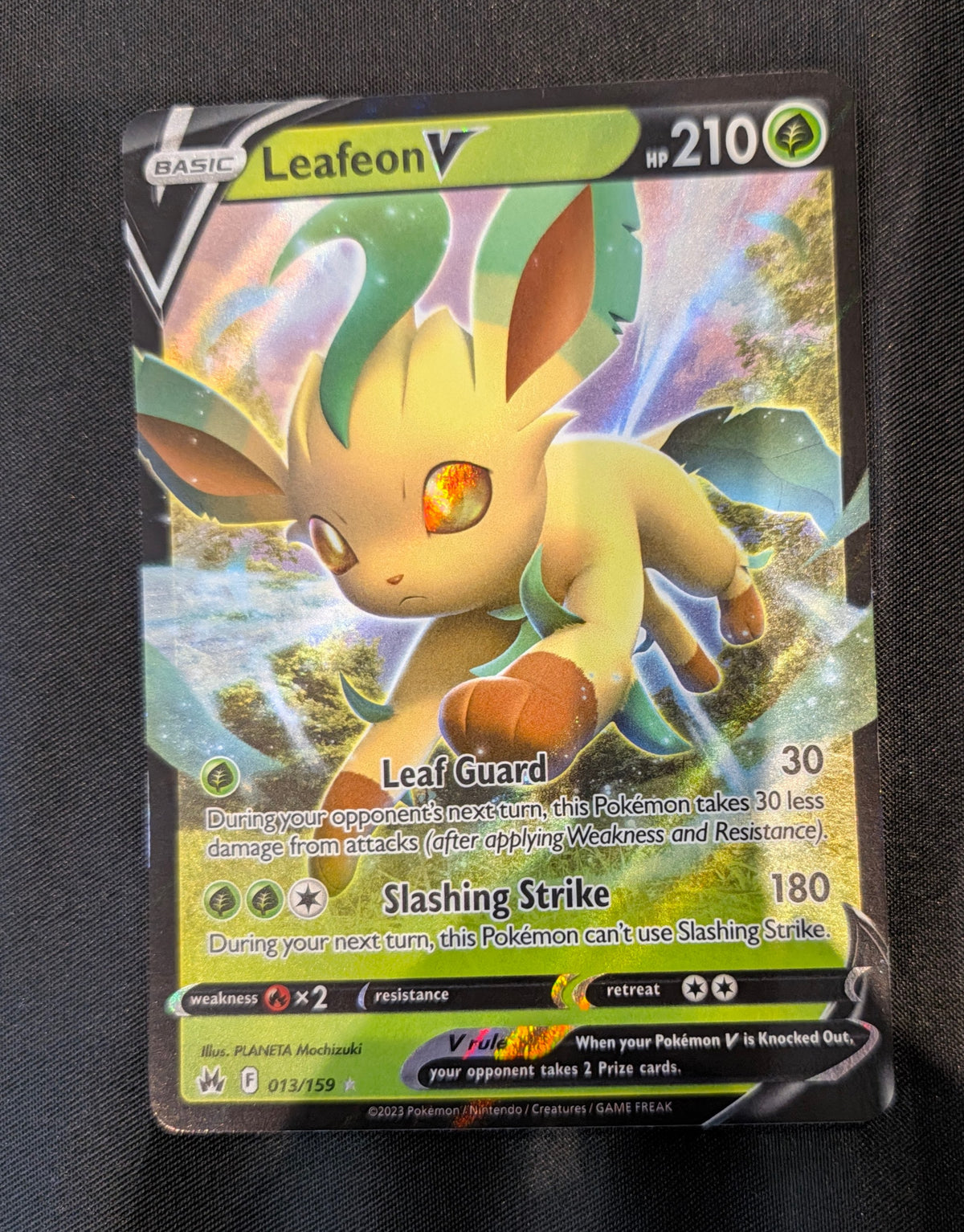POKEMON SINGLES 013/159 LEAFEON ENGLISH