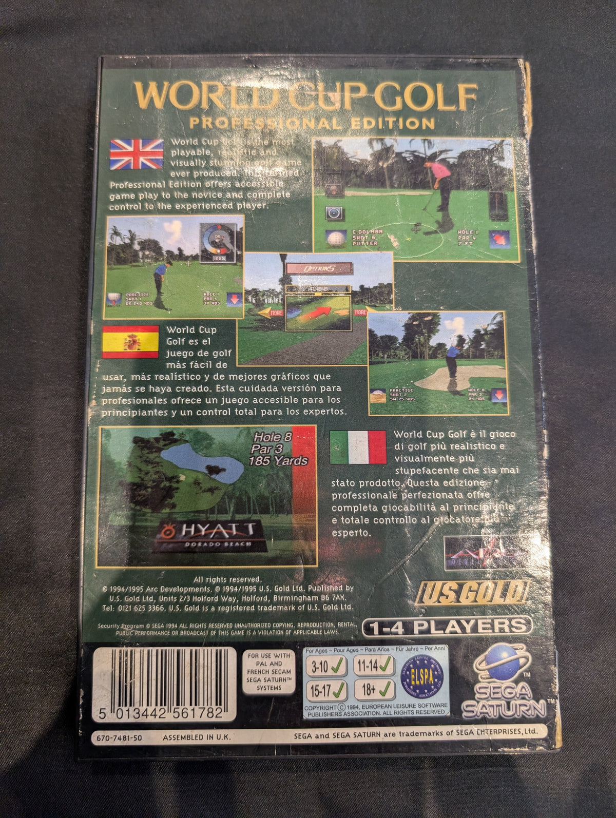 WORLD CUP GOLF SEGA SATURN