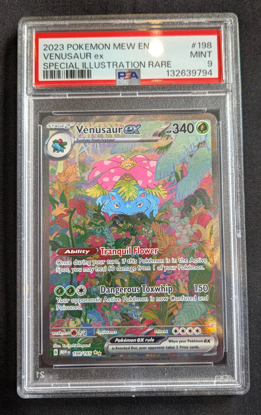 POKEMON 198/165 VENUSAUR PSA 9