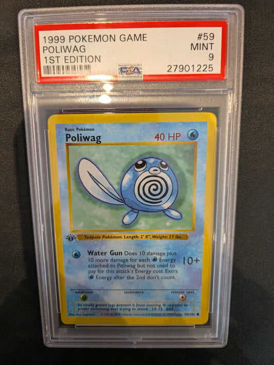 POKEMON 59/102 POLIWAG PSA 9