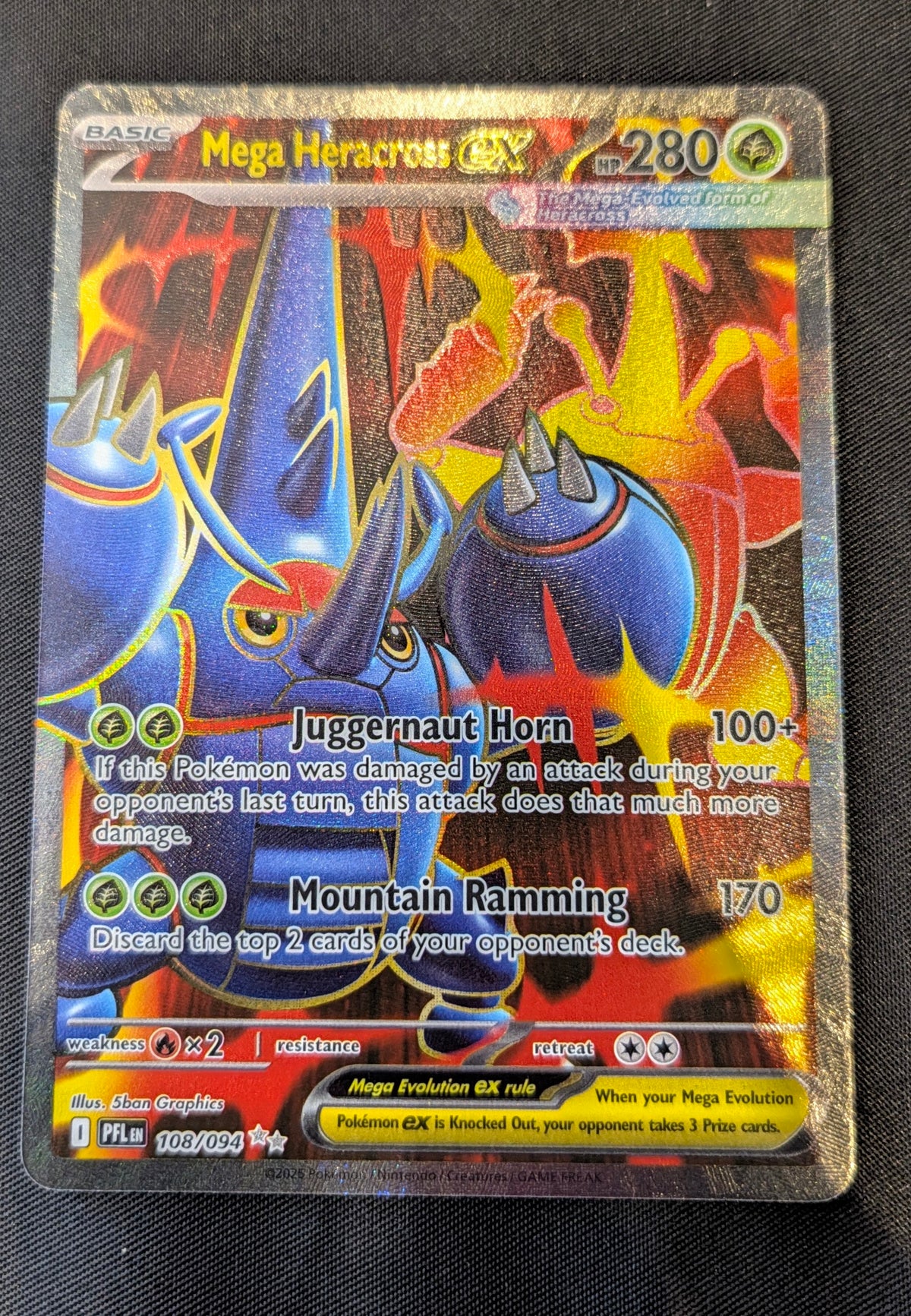 POKEMON SINGLES 108/094 MEGA HERACROSS EX ENGLISH