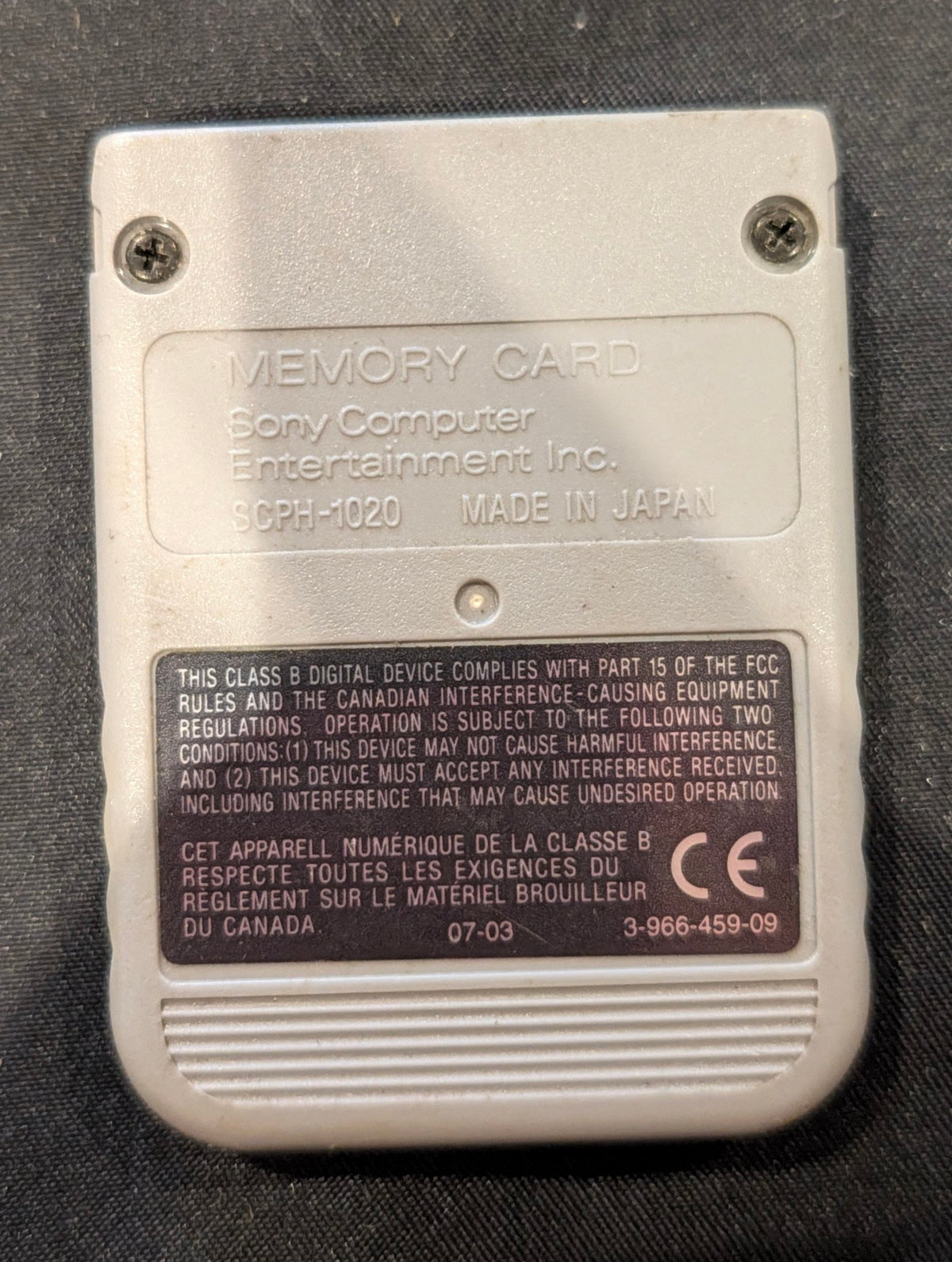 PLAYSTATION MEMORY CARD