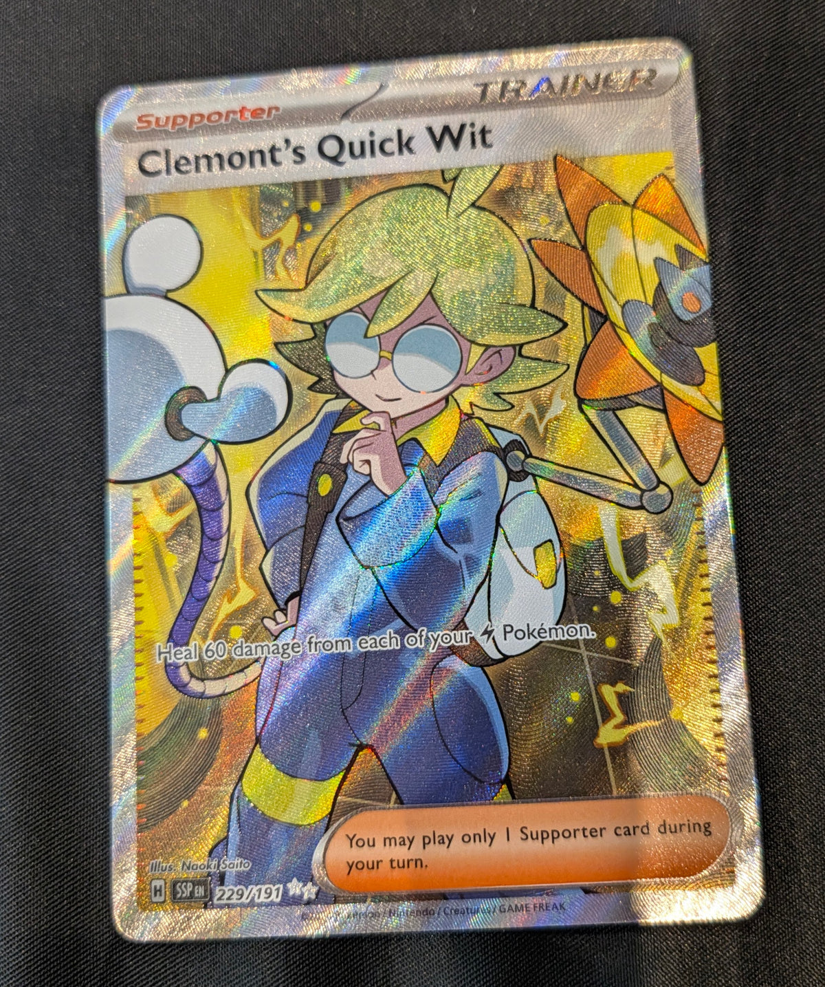 POKEMON SINGLES 229/191 CLEMONTS QUICK WIT ENGLISH