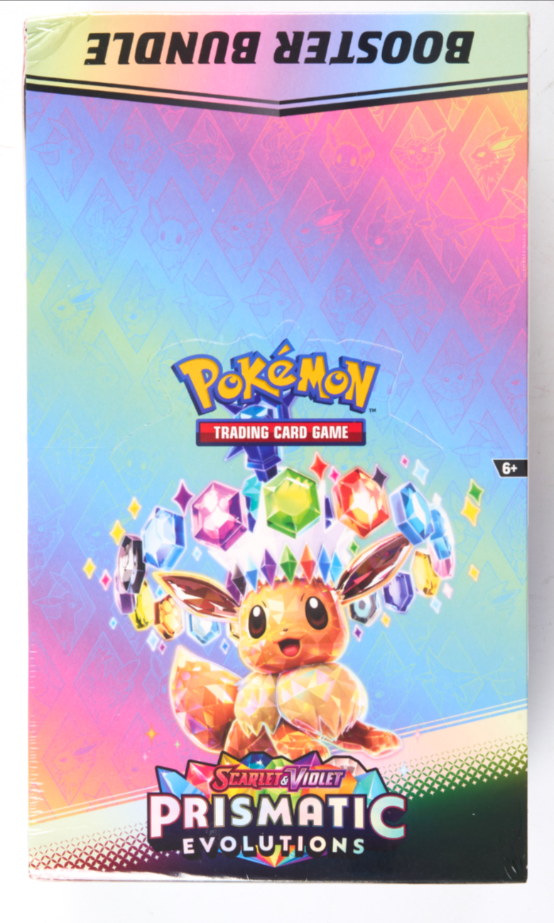 POKEMON SCARLET & VIOLET PRISMATIC EVOLUTIONS BOOSTER BUNDLE DISPLAY