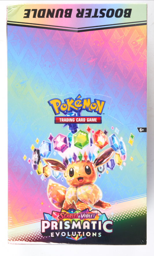 POKEMON SCARLET & VIOLET PRISMATIC EVOLUTIONS BOOSTER BUNDLE DISPLAY