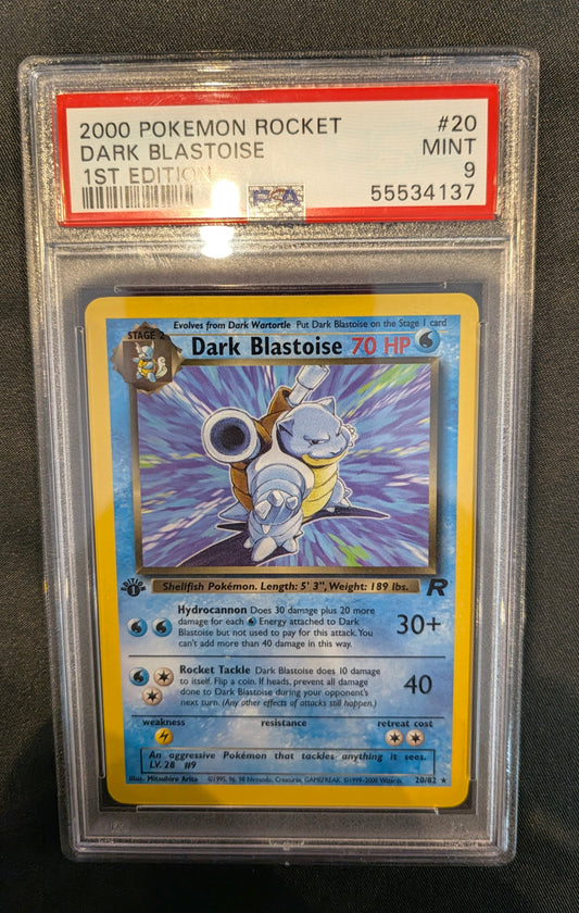 POKEMON 20/82 BLASTOISE PSA 9
